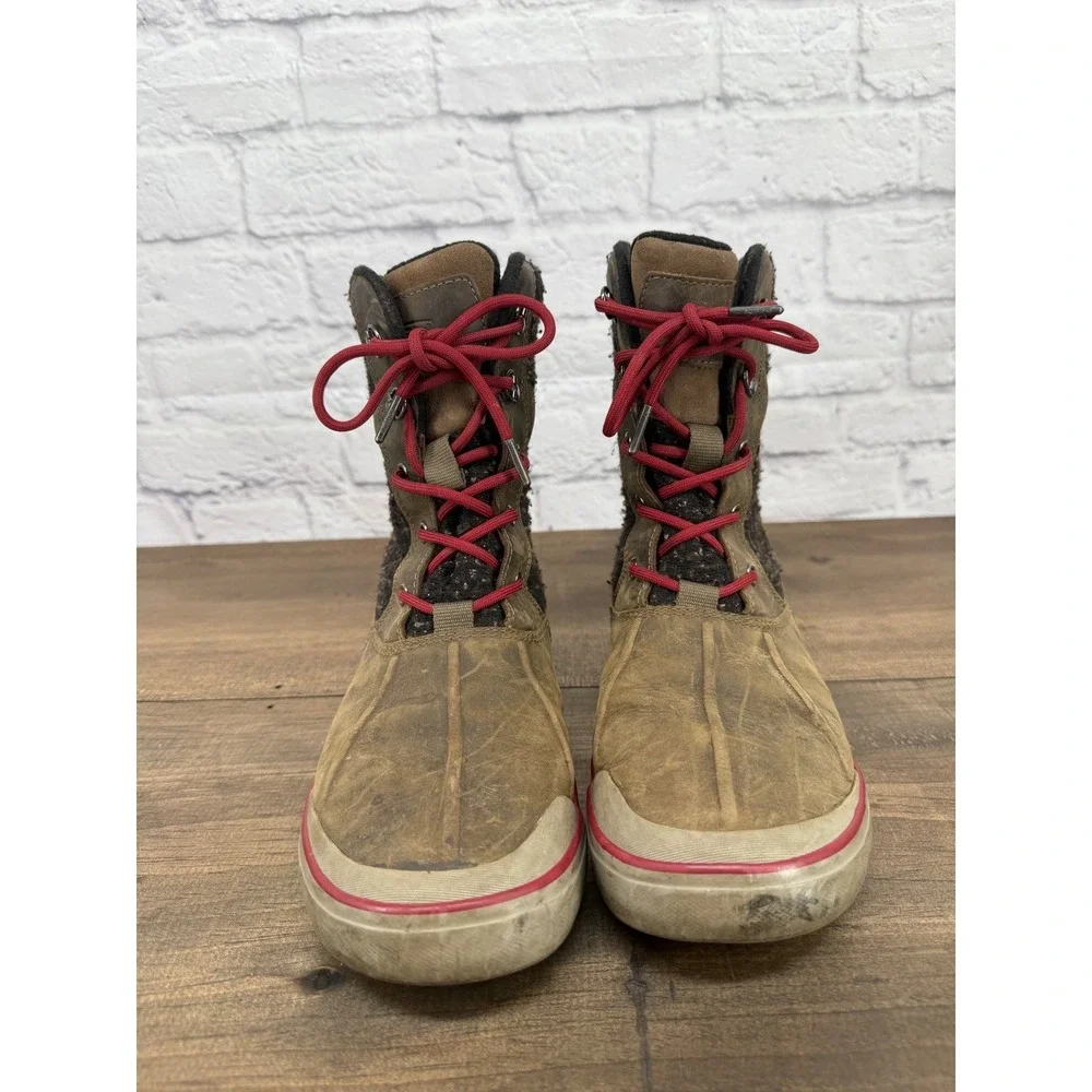 KEEN Elsa II Waterproof Duck Boots Women's 9 Brown Wool‎ Lace Up Winter HIking